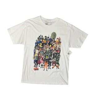 Reason x Naruto Shippuden Jounin Shinobi Alumni Anime Tee L in White
